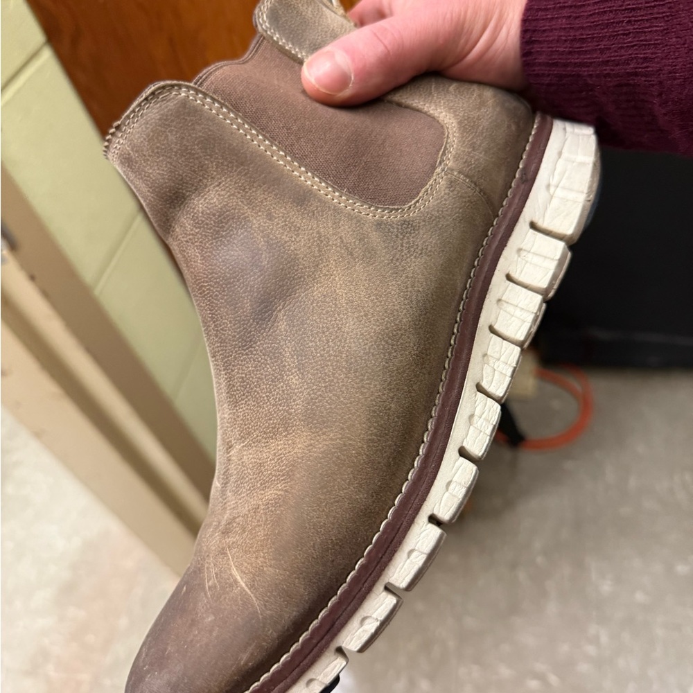 Cole Haan Taupe Leather Boots